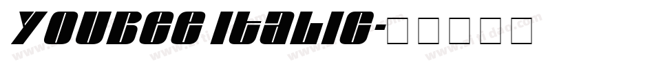 Youbee Italic字体转换